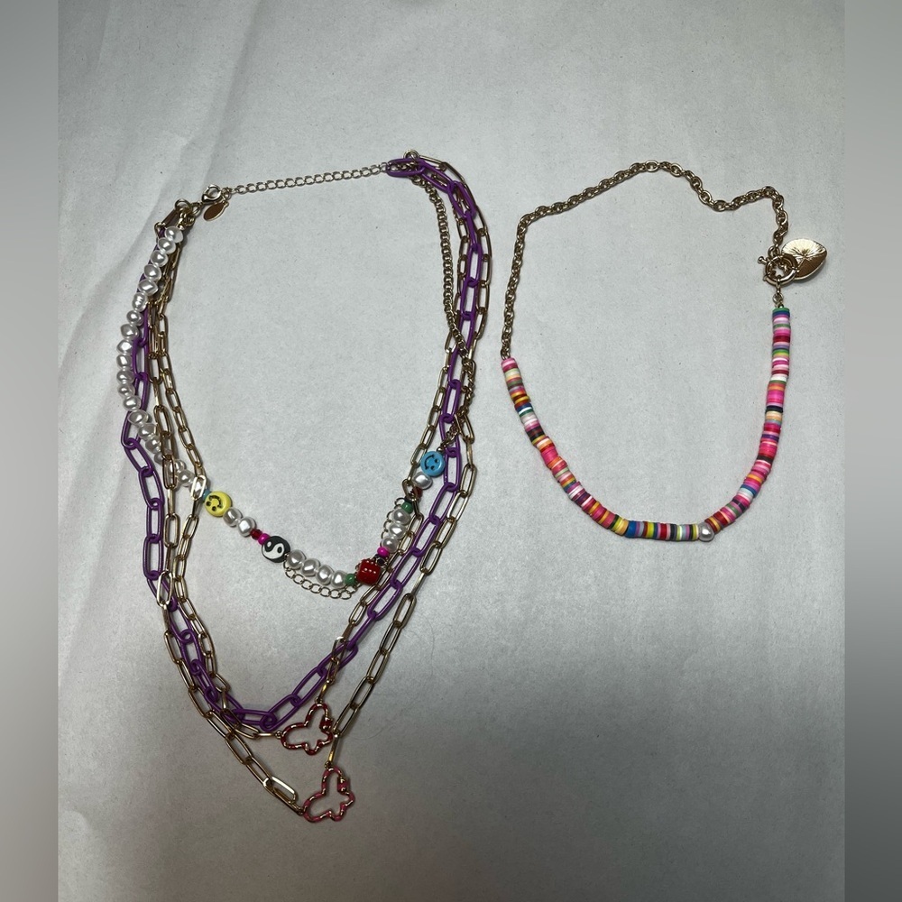 8 Other Reasons Revolve 90’s Y2K Maximalism Layer Girly Stacked Necklaces - Picture 5 of 5